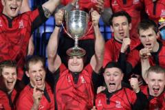 Captain-Richie-Leyden-Hoists-the-2011-Leinster-Cup